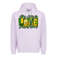Lilac St. Patrick's Day love Premium Hoodie - FaDigitalArtStudio