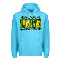 Ocean Blue St. Patrick's Day love Premium Hoodie - FaDigitalArtStudio