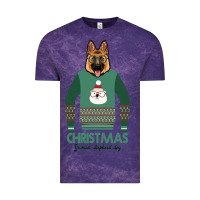 Cloud Purple German shepherd dog Christmas Vintage Tee - Bettercallsaul