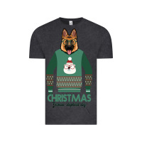 Vintage Black German shepherd dog Christmas Vintage Tee - Bettercallsaul