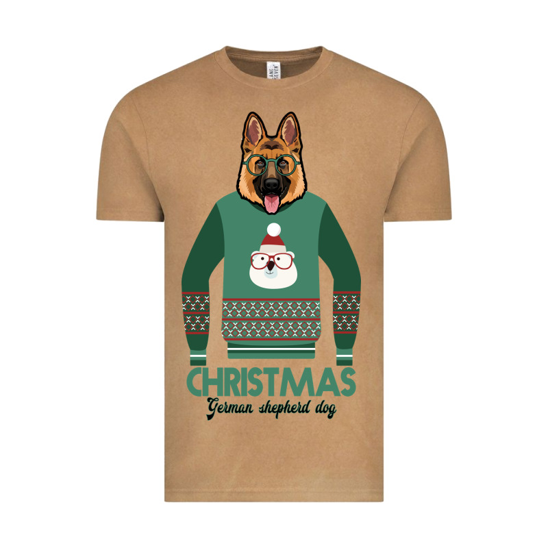 German Shepherd Dog Christmas Vintage Tee by Bettercallsaul | Teevron