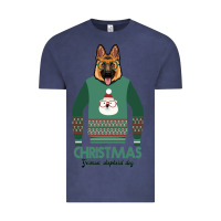 Vintage Denim German shepherd dog Christmas Vintage Tee - Bettercallsaul