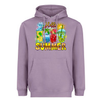 Lavender Hello Summer Heavyweight Hoodie - CowhideDigitalArt
