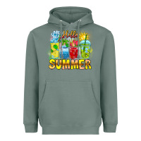 Sage Hello Summer Heavyweight Hoodie - CowhideDigitalArt