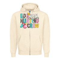 Sandshell Egg Hunting Crew easter Day Zipper Hoodie - BundleAndBundleShop