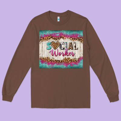 Western Social Worker Tumbler Tbs (1) Long Sleeve Tee Designed By Tumblerdesignbyshophia