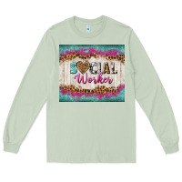 Matcha western social worker tumbler tbs (1) Long Sleeve Tee - TumblerDesignByShophia