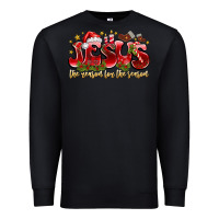 Black Jesus The Reason For The Season Premium Sweatshirt - CowhideDigitalArt