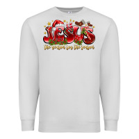 Dove Grey Jesus The Reason For The Season Premium Sweatshirt - CowhideDigitalArt
