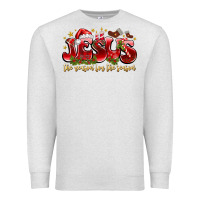 Oatmeal Heather Jesus The Reason For The Season Premium Sweatshirt - CowhideDigitalArt