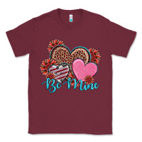 Burgundy valentine's day be mine hearts sunflower Classic Tee - RanaPortraitStore