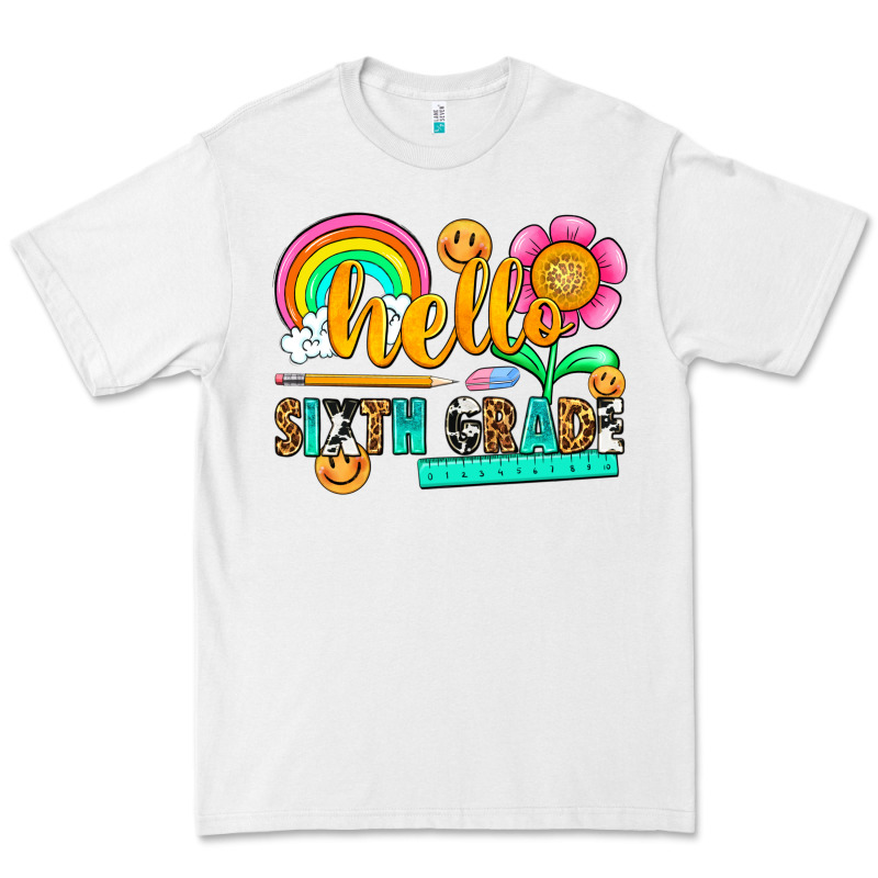 Hello Sixth Grade Premium Tee by NancyCooperArtShop | Teevron