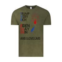 Vintage Olive trump biden cars Vintage Tee - Bettercallsaul