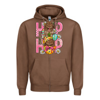 Chestnut Hip Hop Easter Zipper Hoodie - BundleAndBundleShop