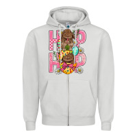 Dove Grey Hip Hop Easter Zipper Hoodie - BundleAndBundleShop