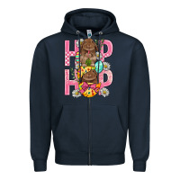 Navy Hip Hop Easter Zipper Hoodie - BundleAndBundleShop