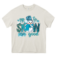 Cream up to snow good and cute snowman Heavy Core Tee - NancyCooperArtShop