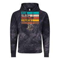 Cloud Black Eat Sleep Basketball Repeat Vintage Hoodie - Bettercallsaul