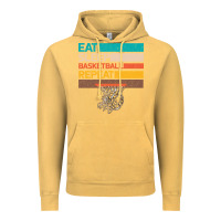 Vintage Mustard Eat Sleep Basketball Repeat Vintage Hoodie - Bettercallsaul