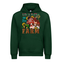 Forest Green western life is better on the farm Urban Hoodie - Artiststas