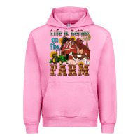Fuchsia Pink western life is better on the farm Urban Hoodie - Artiststas