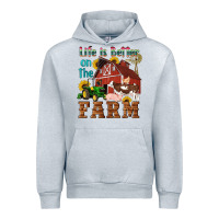 Heather Grey western life is better on the farm Urban Hoodie - Artiststas
