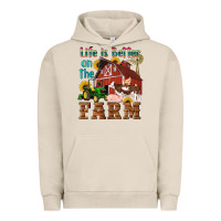 Pigment French Oak western life is better on the farm Urban Hoodie - Artiststas