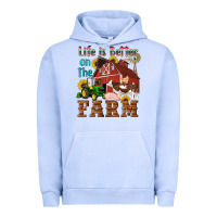 Pigment Grape Ice western life is better on the farm Urban Hoodie - Artiststas