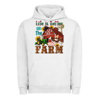 Pigment Lunar Rock western life is better on the farm Urban Hoodie - Artiststas