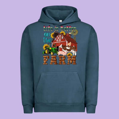 Western Life Is Better On The Farm Urban Hoodie Designed By Artiststas