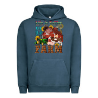 Pigment Midnight Navy western life is better on the farm Urban Hoodie - Artiststas