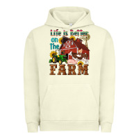 Pigment Pistachio western life is better on the farm Urban Hoodie - Artiststas