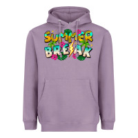 Lavender Summer Break Heavyweight Hoodie - CowhideDigitalArt