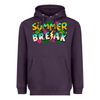 Plum Summer Break Heavyweight Hoodie - CowhideDigitalArt