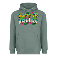 Sage Summer Break Heavyweight Hoodie - CowhideDigitalArt