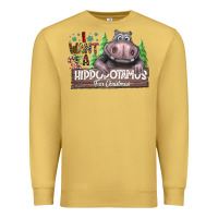 Antique Gold IWant Hippopota maps For Christmas Premium Sweatshirt - CowhideDigitalArt