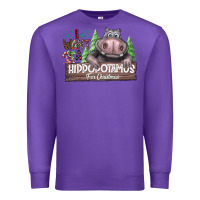 Purple IWant Hippopota maps For Christmas Premium Sweatshirt - CowhideDigitalArt
