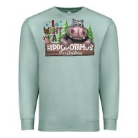 Seafoam IWant Hippopota maps For Christmas Premium Sweatshirt - CowhideDigitalArt