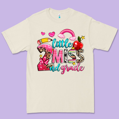 Little Miss Second Grade Premium Tee Designed By Nancycooperartshop