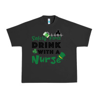 Pigment Black Safety First Drink With A Nurse Urban Heavy Tee - Bettercallsaul