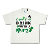 Pistachio Safety First Drink With A Nurse Urban Heavy Tee - Bettercallsaul