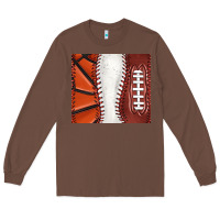 Baseball And Basketball And Football Tumbler Tbs Long Sleeve Tee | Teevron