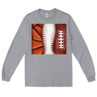 Heather Grey baseball and basketball and football tumbler tbs Long Sleeve Tee - TumblerDesignByShophia