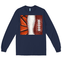 Navy baseball and basketball and football tumbler tbs Long Sleeve Tee - TumblerDesignByShophia