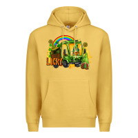 Antique Gold lucky gnomes truck St. Patrick's Day Premium Hoodie - FaDigitalArtStudio