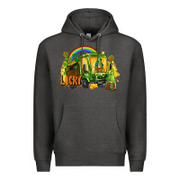 Charcoal Heather lucky gnomes truck St. Patrick's Day Premium Hoodie - FaDigitalArtStudio