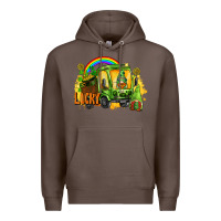Coffee lucky gnomes truck St. Patrick's Day Premium Hoodie - FaDigitalArtStudio