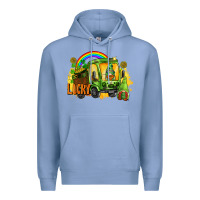 Colony Blue lucky gnomes truck St. Patrick's Day Premium Hoodie - FaDigitalArtStudio