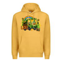 Mustard lucky gnomes truck St. Patrick's Day Premium Hoodie - FaDigitalArtStudio