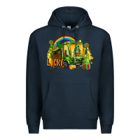 Navy lucky gnomes truck St. Patrick's Day Premium Hoodie - FaDigitalArtStudio